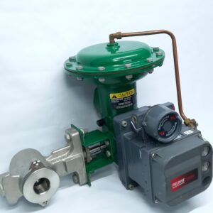 VALVULA FISHER V200 CON ACTUADOR 1052 Y POSICIONADOR DVC6200